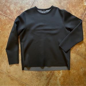 Theory Raw Egde Neoprene Crewneck - Size XL